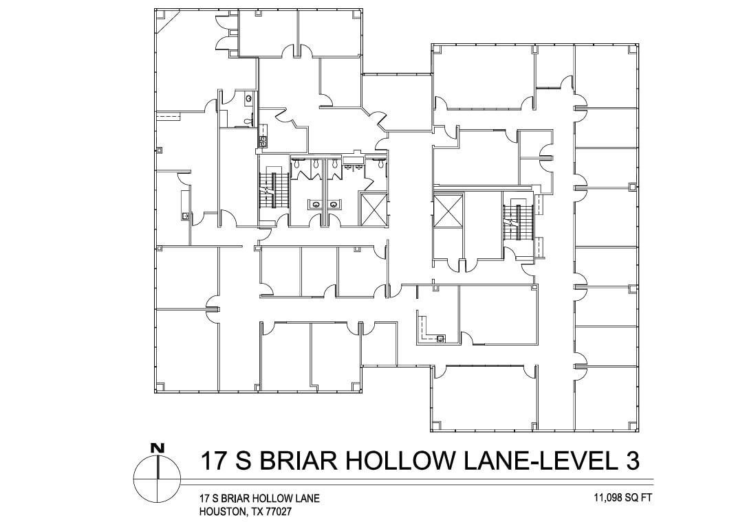 17 S Briar Hollow Ln, Houston, TX à louer Plan d’étage– Image 1 sur 1