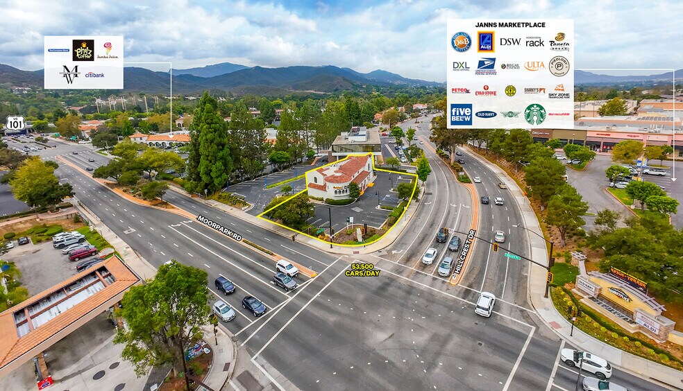 125 N Moorpark Rd, Thousand Oaks, CA à vendre - Aérien – Image 3 sur 6