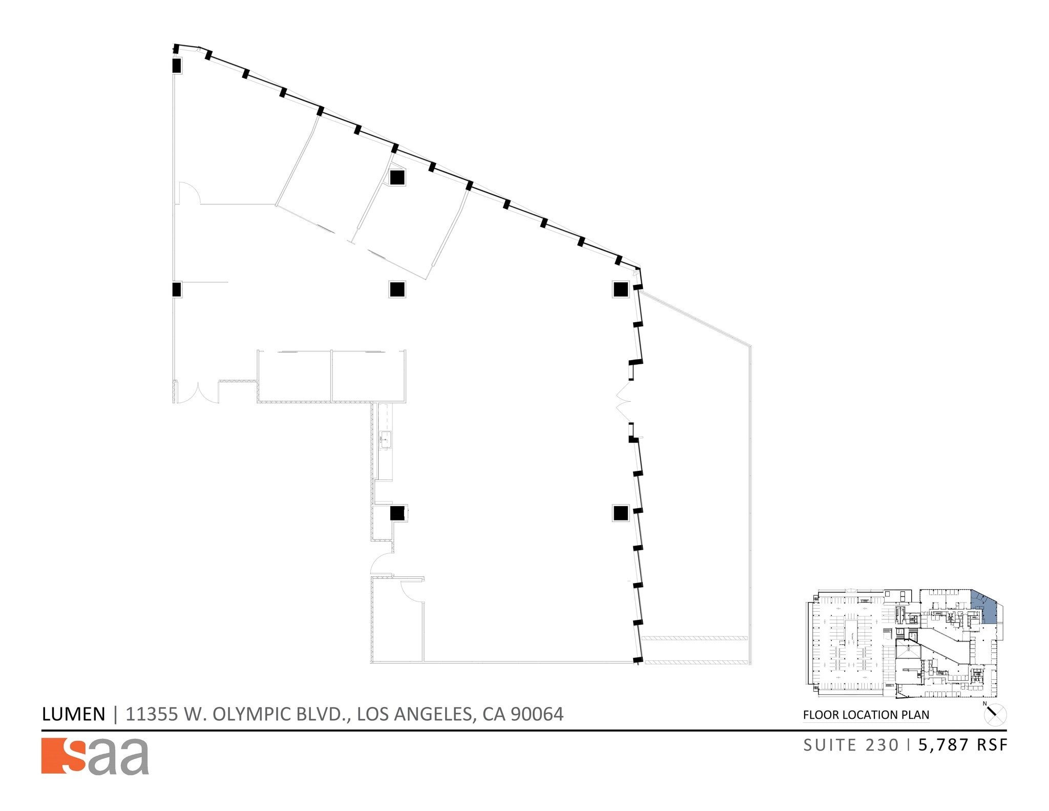 11355 W Olympic Blvd, Los Angeles, CA à louer Plan de site– Image 1 sur 5