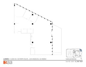 11355 W Olympic Blvd, Los Angeles, CA à louer Plan de site– Image 1 sur 5
