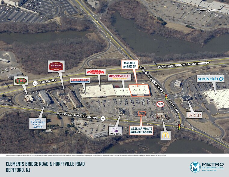 1140 Hurffville Rd, Woodbury, NJ à louer - Photo de l’immeuble – Image 1 sur 3