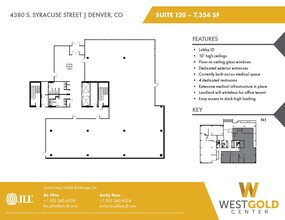 4380 S Syracuse St, Denver, CO à louer Plan d’étage– Image 2 sur 2