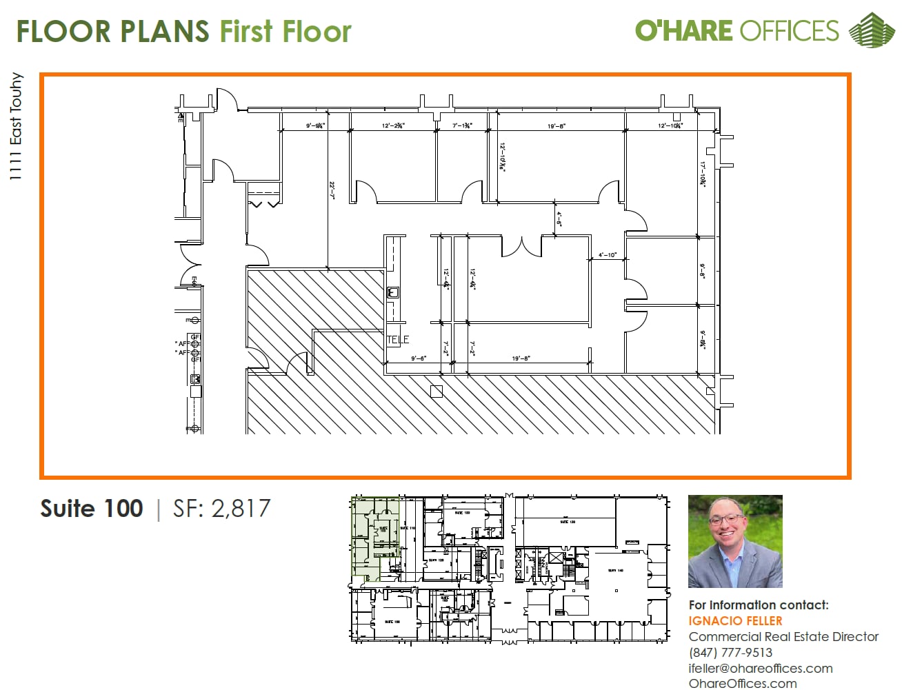 1111 E Touhy Ave, Des Plaines, IL à louer Plan d’étage– Image 1 sur 1