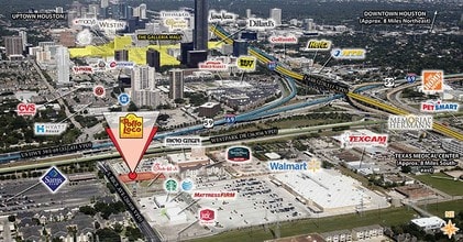 5321 S Rice Ave, Houston, TX - Vue aérienne vue de carte