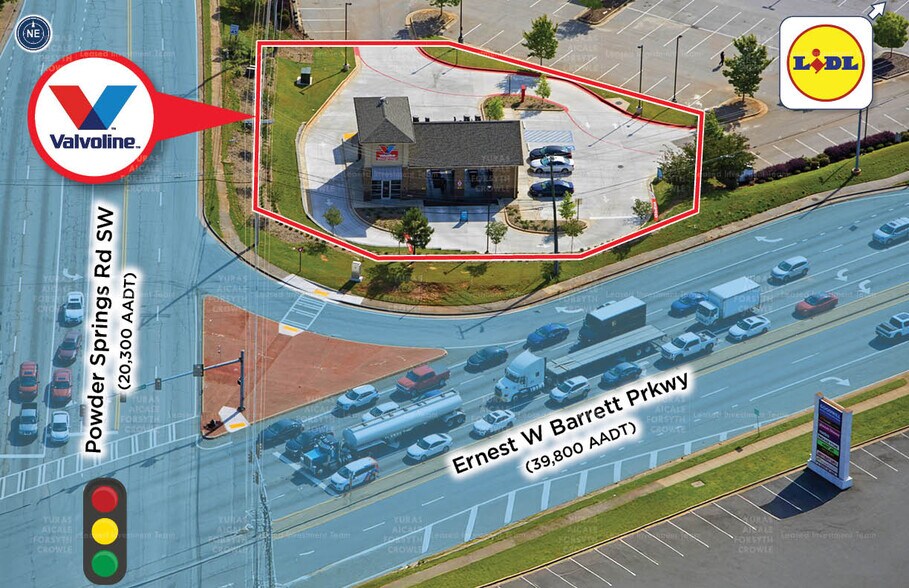 2651 Powder Springs SW rd, Marietta, GA à vendre - Aérien – Image 2 sur 2