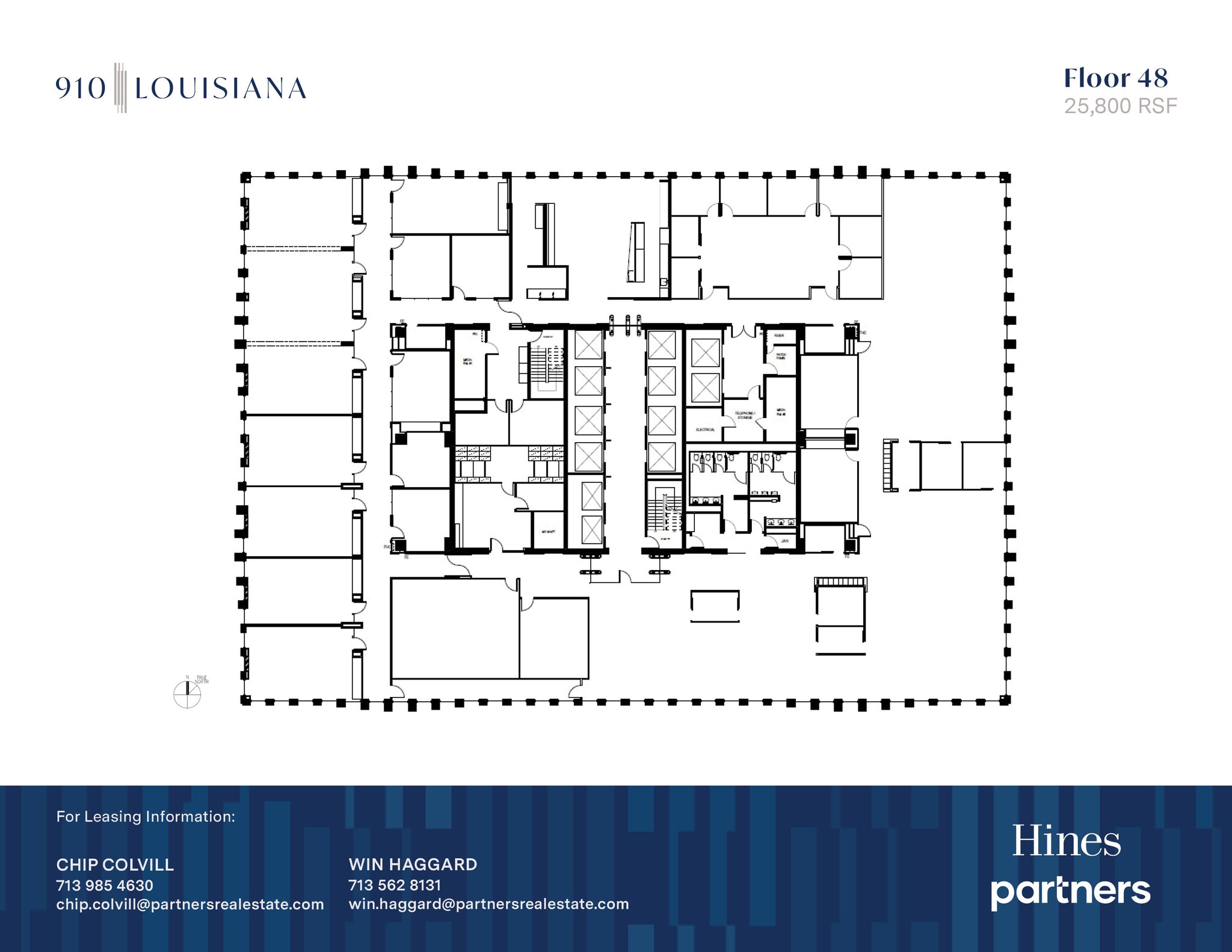 910 Louisiana St, Houston, TX à louer Plan d’étage– Image 1 sur 1