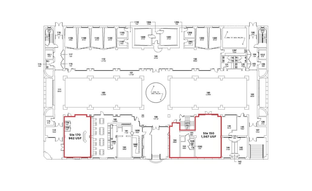 1 E Center St, Fayetteville, AR à louer Plan d’étage– Image 1 sur 1