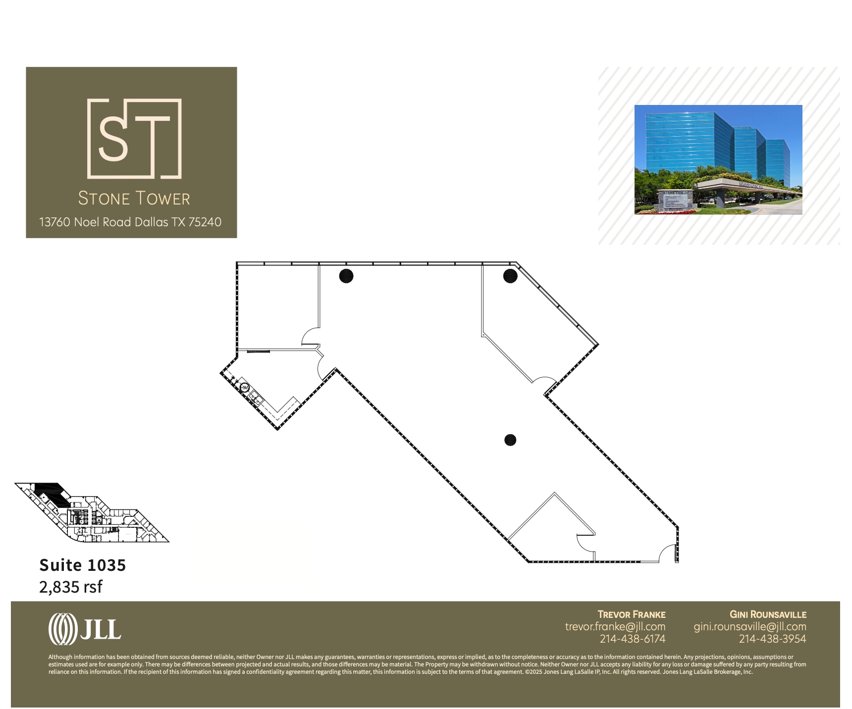 13760 Noel Rd, Dallas, TX à louer Plan d’étage– Image 1 sur 2