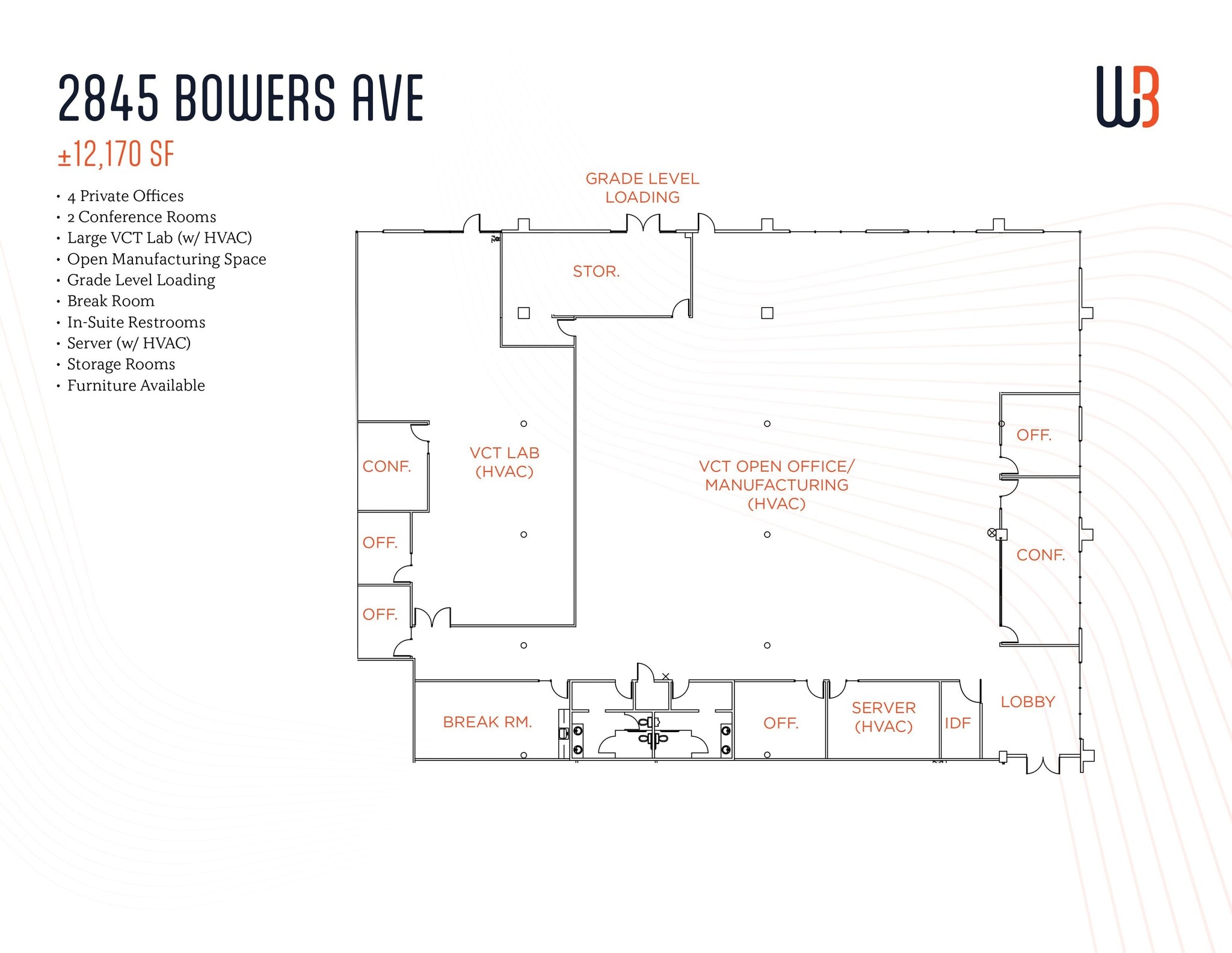 2805 Bowers Ave, Santa Clara, CA à louer Plan d’étage– Image 1 sur 1