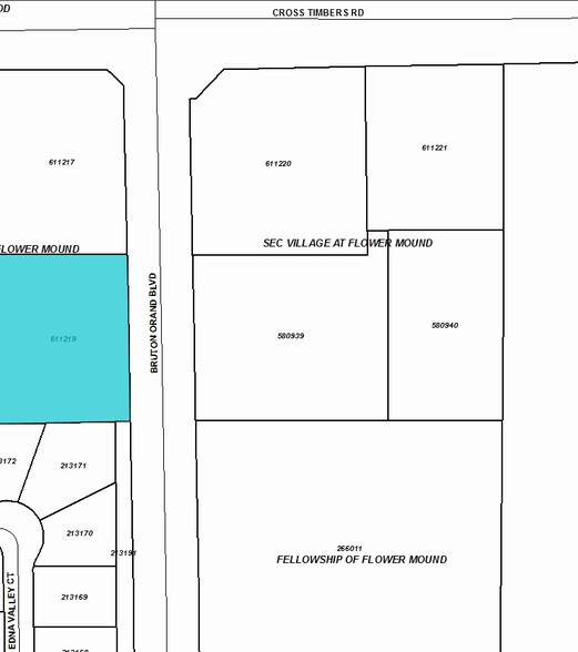 Bruton Orand Blvd, Flower Mound, TX à louer - Plan cadastral – Image 2 sur 11