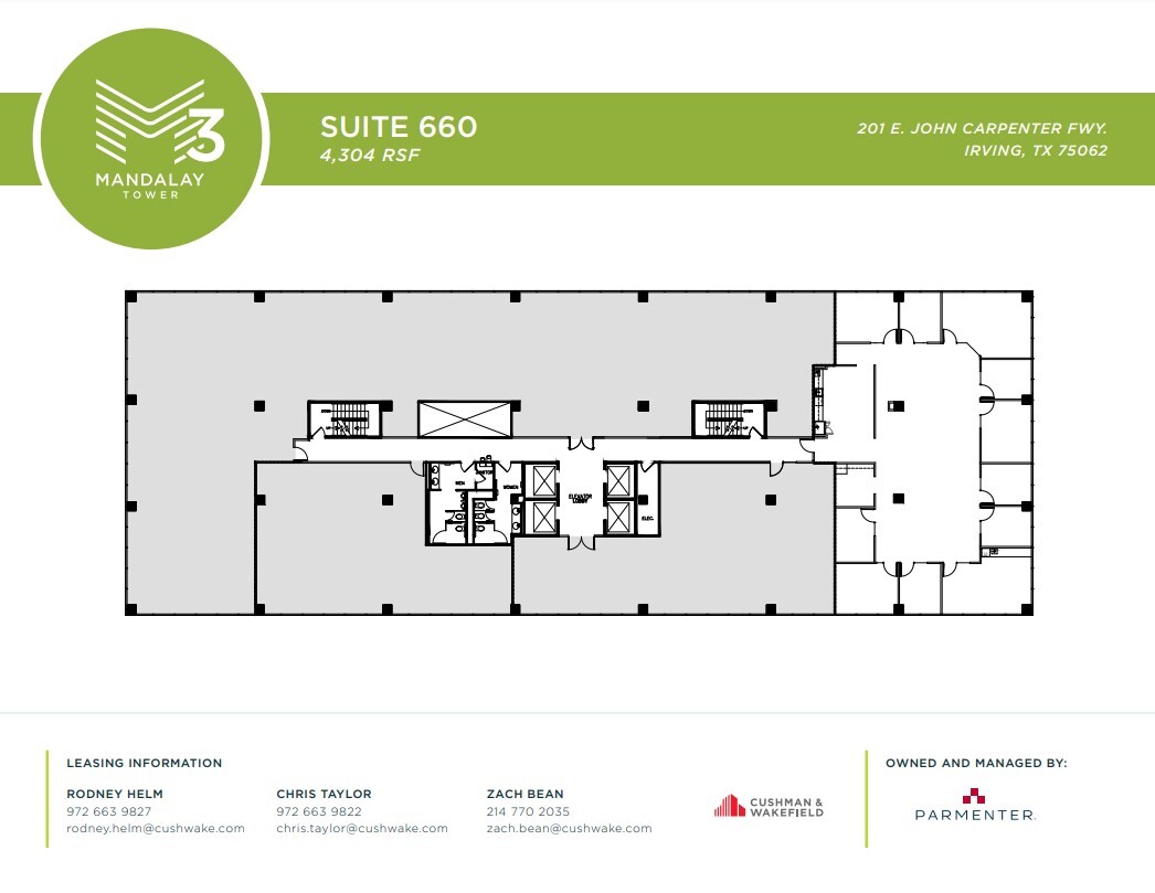 201 E John Carpenter Fwy, Irving, TX à louer Plan d’étage– Image 1 sur 1