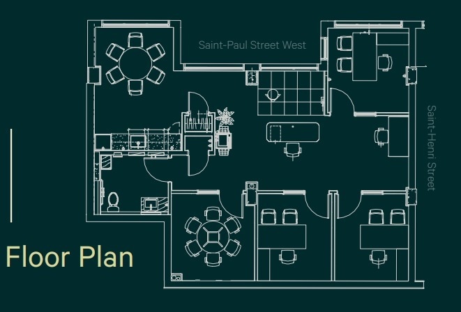 682-690 Rue Saint-Paul O, Montréal, QC à louer Plan d’étage– Image 1 sur 9