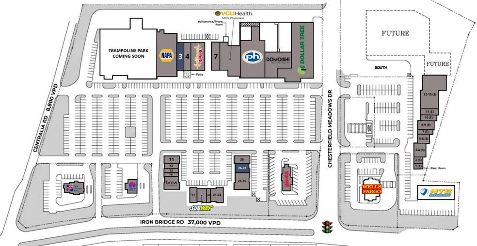 6401-6551 Centralia Rd, Chesterfield, VA à louer - Photo de l’immeuble – Image 2 sur 13
