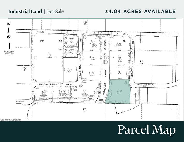 Legacy Ln & Grand Cypress Ave, Palmdale, CA à vendre - Plan cadastral – Image 2 sur 2