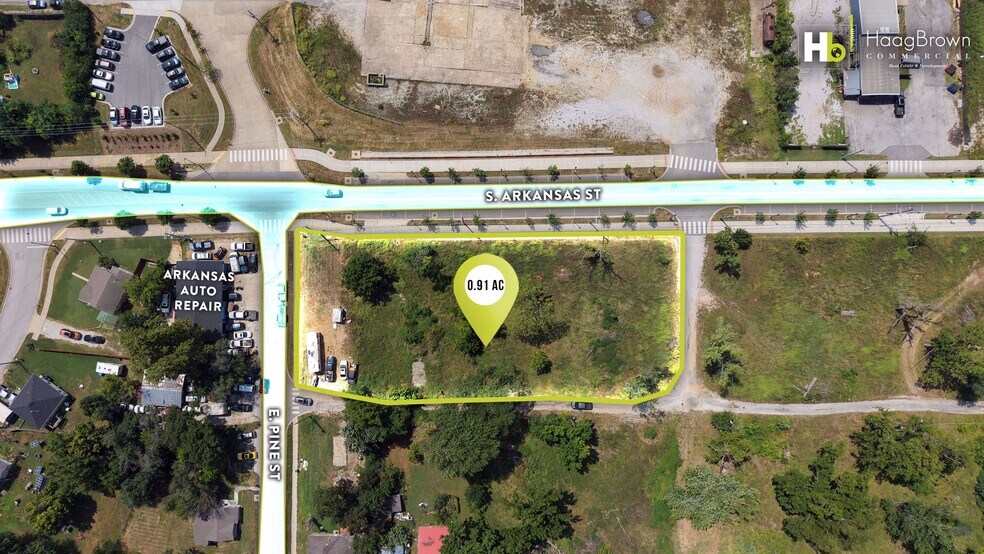 511 S Arkansas St, Rogers, AR à vendre - Aérien – Image 3 sur 5