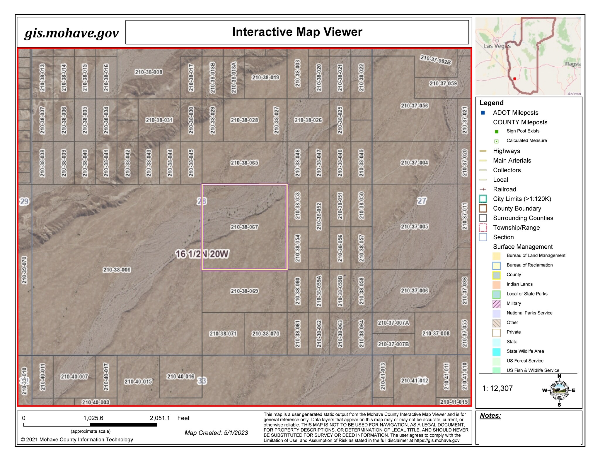 00 40 acres, Topock, AZ à vendre Aérien– Image 1 sur 2