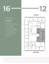 1612 K St NW, Washington, DC à louer Plan d’étage– Image 1 sur 1