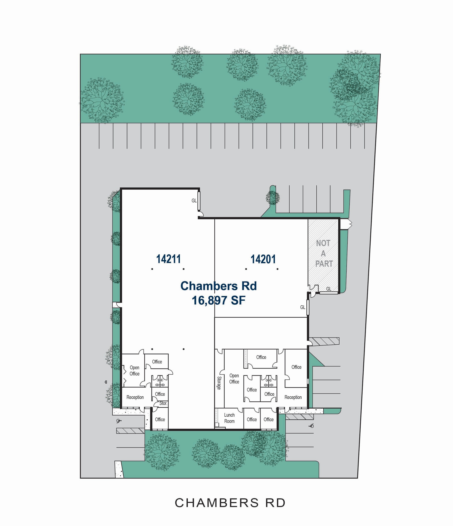 14201-14211 Chambers Rd, Tustin, CA à louer Plan de site– Image 1 sur 1
