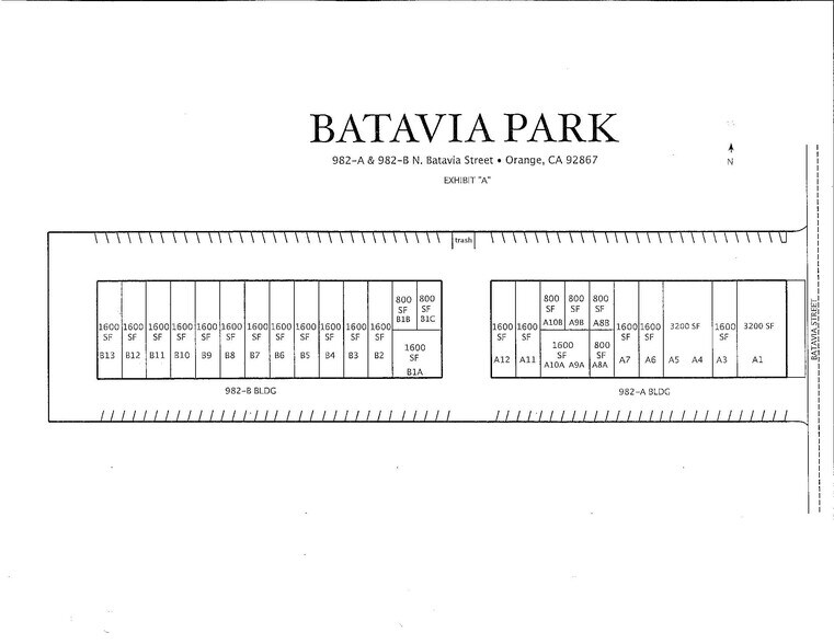 982 N Batavia St, Orange, CA à louer - Plan de site – Image 3 sur 3