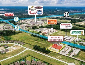 1310 Northpark Dr, Kingwood, TX - VUE AÉRIENNE  vue de carte - Image1
