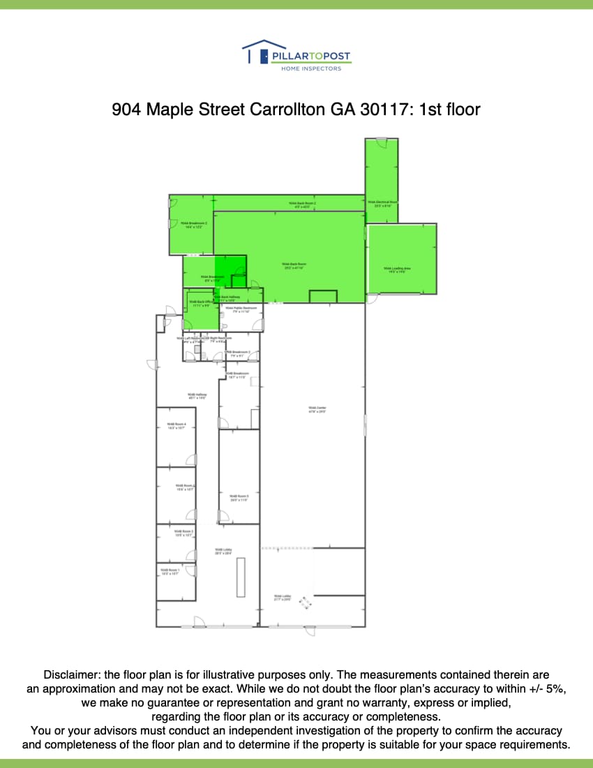 904 Maple St, Carrollton, GA à louer Plan d’étage– Image 1 sur 1