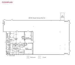 60 E 4th St, Somerville, NJ à louer Plan d’étage– Image 1 sur 1