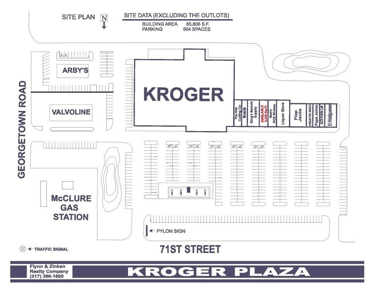 5035 W 71st St, Indianapolis, IN à louer - Plan de site – Image 2 sur 2