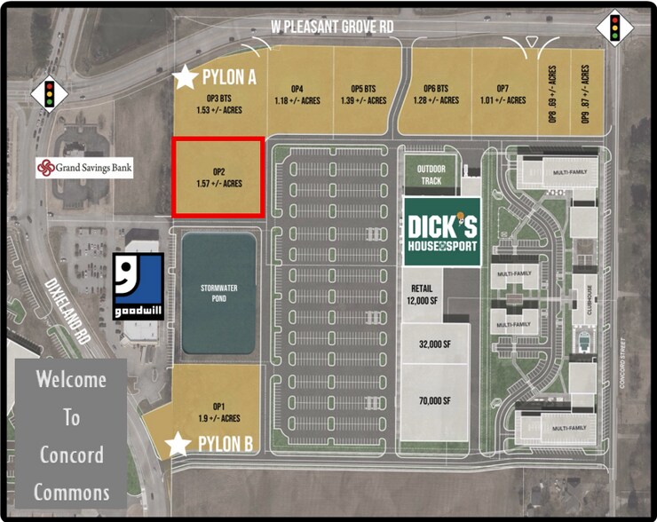 W Pleasant Grove Rd, Lowell, AR à vendre - Plan de site – Image 2 sur 8