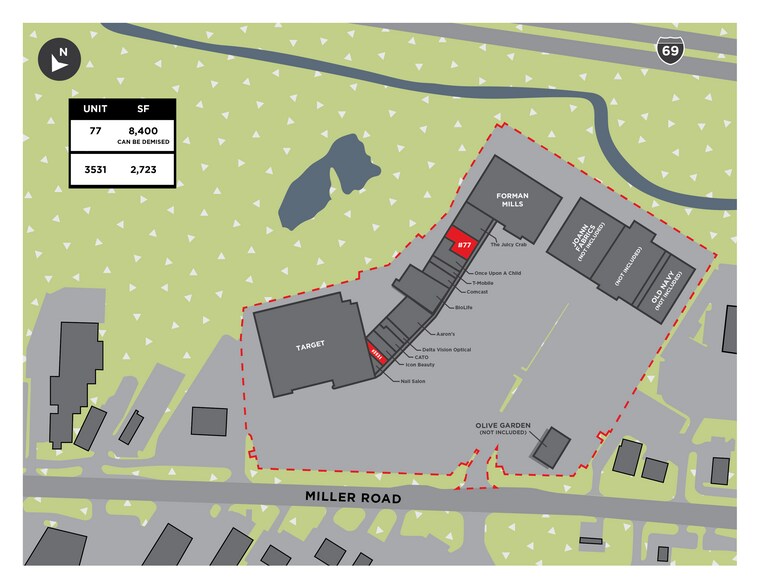 3527-3593 Miller Rd, Flint, MI à louer - Plan de site – Image 2 sur 3