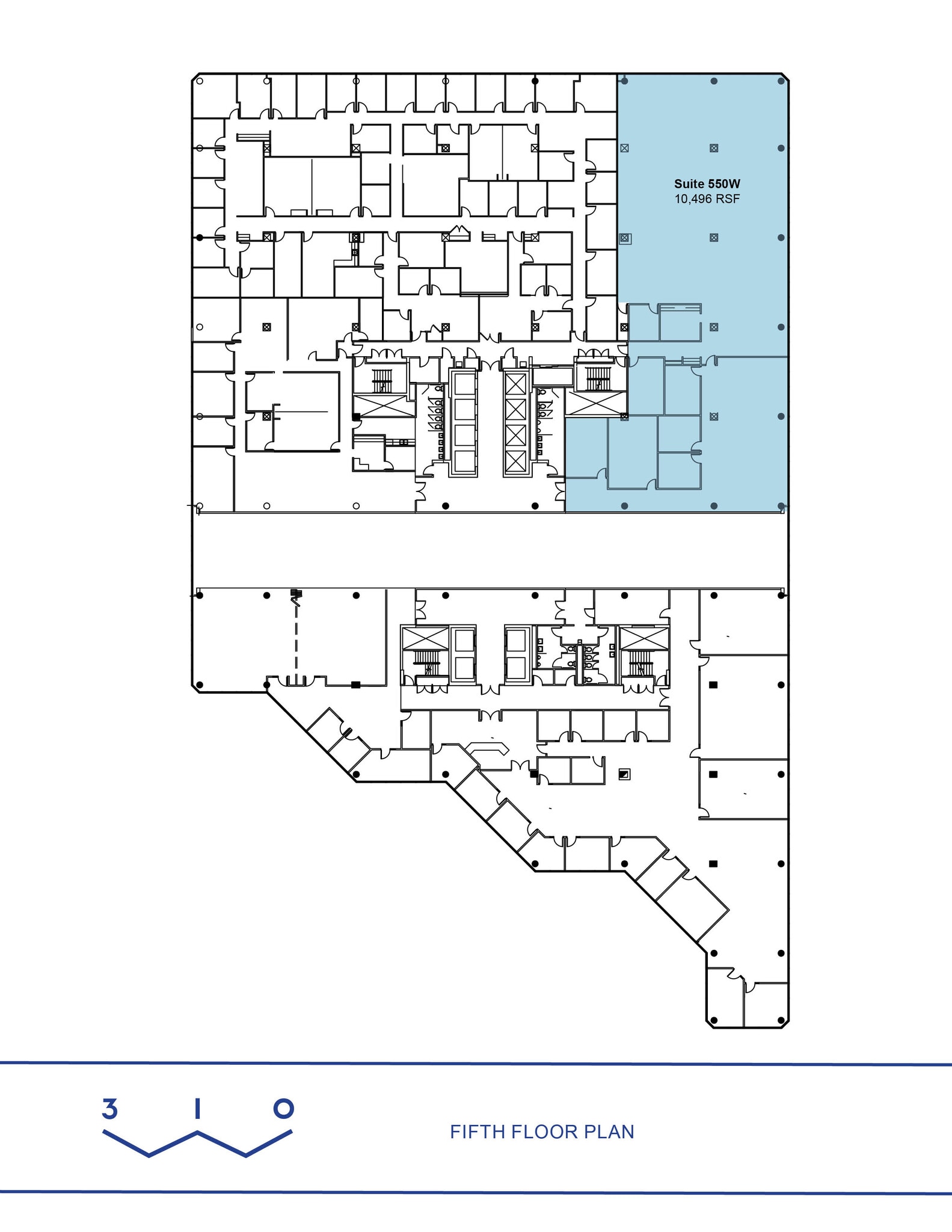 310 W Wisconsin Ave, Milwaukee, WI à louer Plan d’étage– Image 1 sur 1