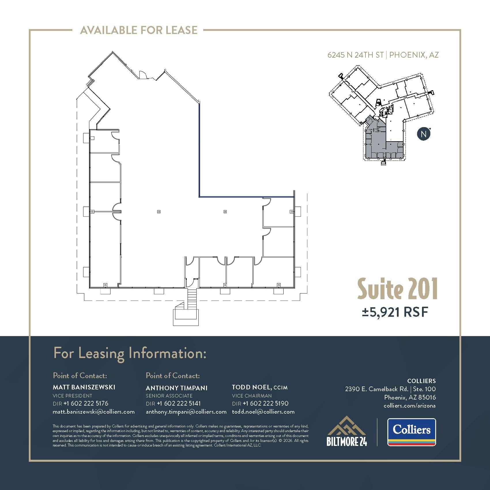 6245 N 24th Pky, Phoenix, AZ à louer Plan d’étage– Image 1 sur 3