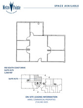 950 S Coast Dr, Costa Mesa, CA à louer Plan d’étage– Image 1 sur 1