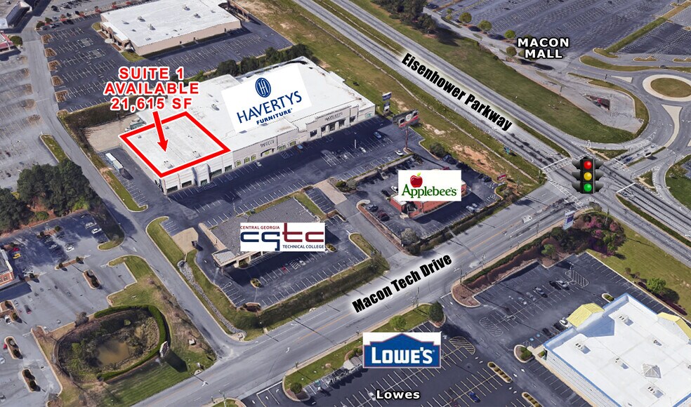 3654 Eisenhower Pky, Macon-Bibb, GA à louer - Photo principale – Image 1 sur 5