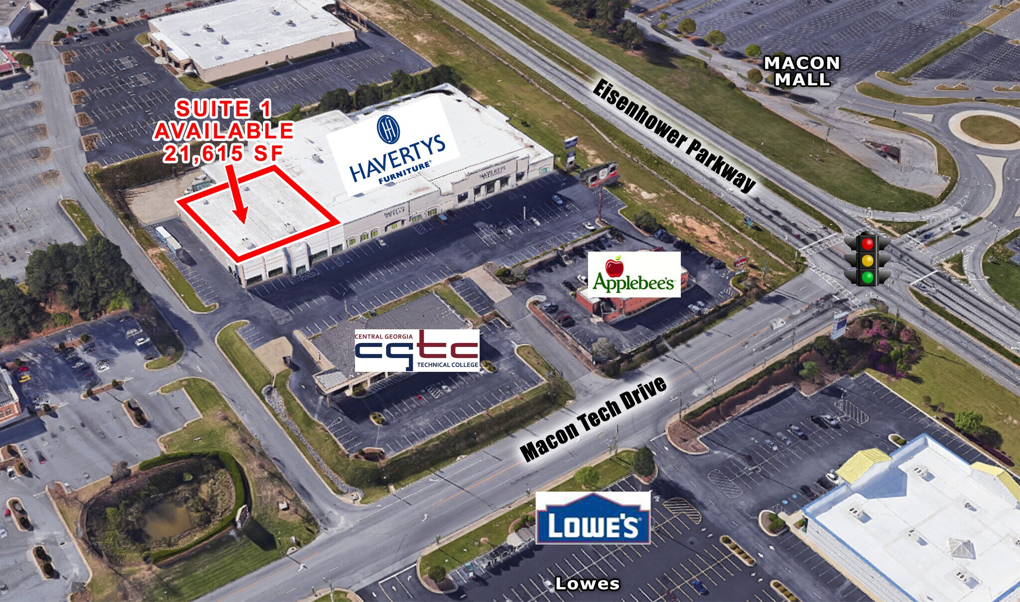 3654 Eisenhower Pky, Macon-Bibb, GA à louer Photo principale– Image 1 sur 6