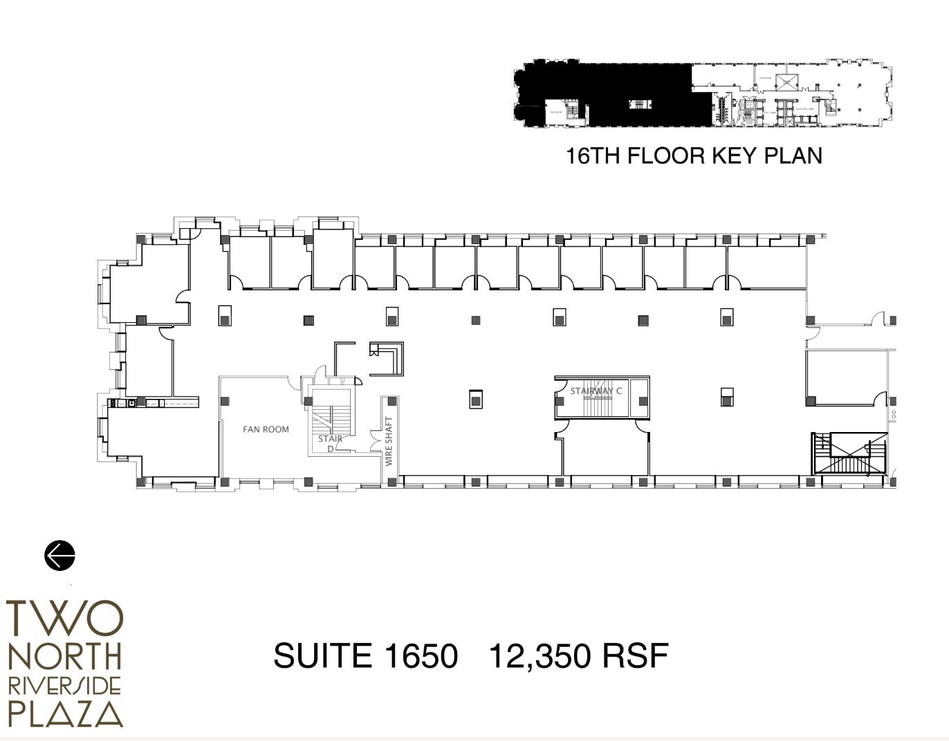 2 N Riverside Plz, Chicago, IL à louer Plan d’étage– Image 1 sur 1