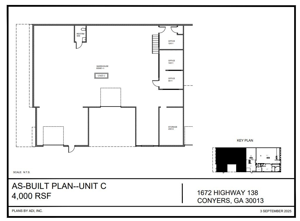 1672 GA-138 Hwy, Conyers, GA à louer Plan d’étage– Image 1 sur 1