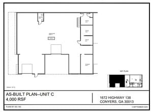 1672 GA-138 Hwy, Conyers, GA à louer Plan d’étage– Image 1 sur 1