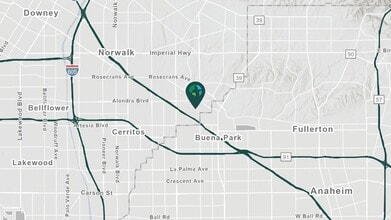 16400 Trojan Way, La Mirada, CA - Vue aérienne  vue de carte