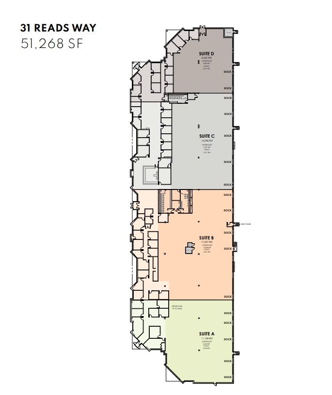 31-47 Reads Way, New Castle, DE à louer Plan d’étage– Image 1 sur 1