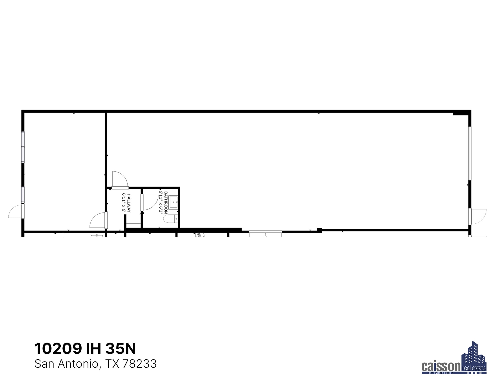 10201-10237 N IH 35, San Antonio, TX à louer Plan d’étage– Image 1 sur 1