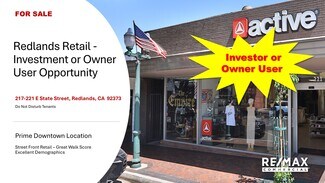 Plus de détails pour 217-221 E State St, Redlands, CA - Local commercial à vendre