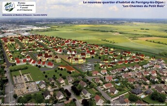 Perrigny-lès-Dijon - Vue aérienne vue de carte