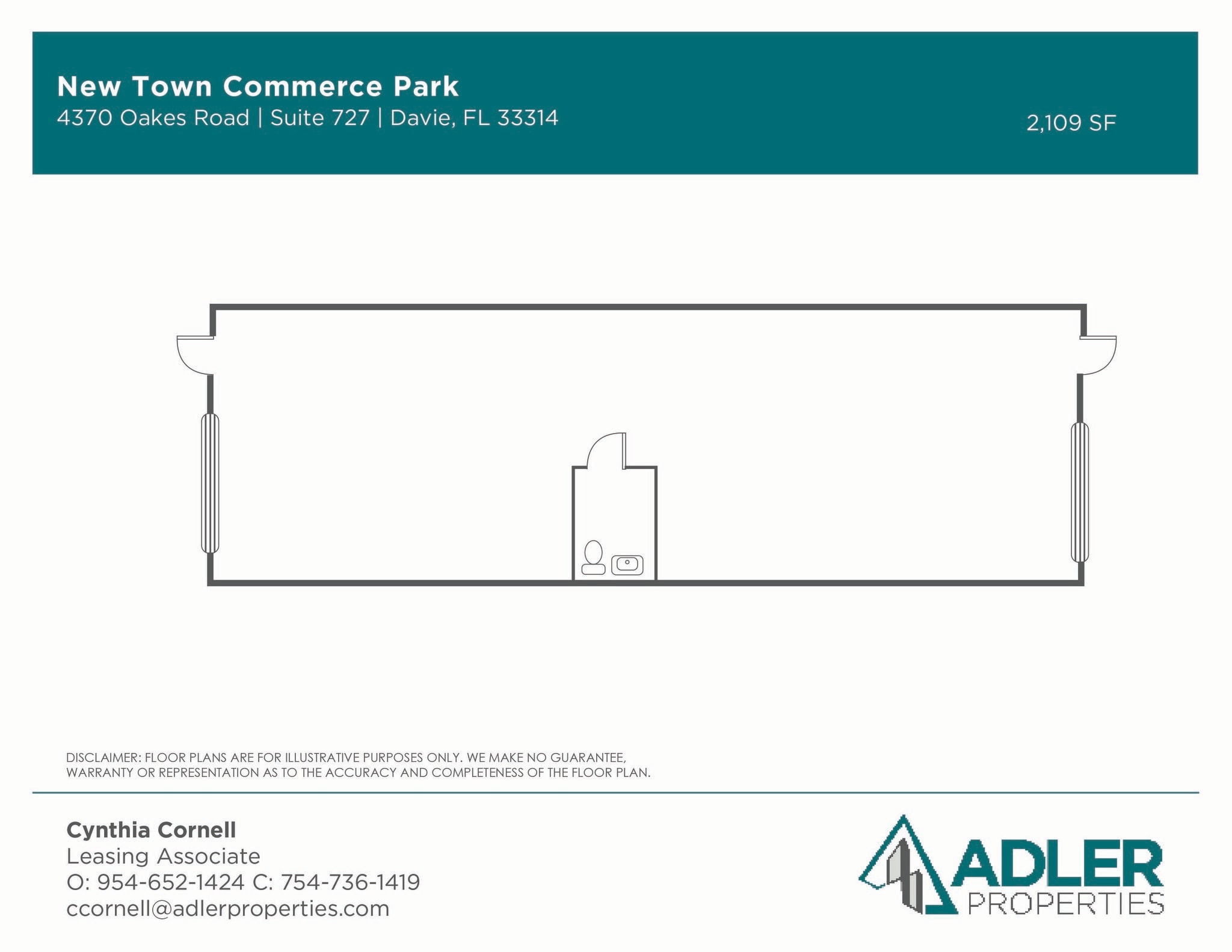4350-4380 Oakes Rd, Davie, FL à louer Plan d’étage– Image 1 sur 1