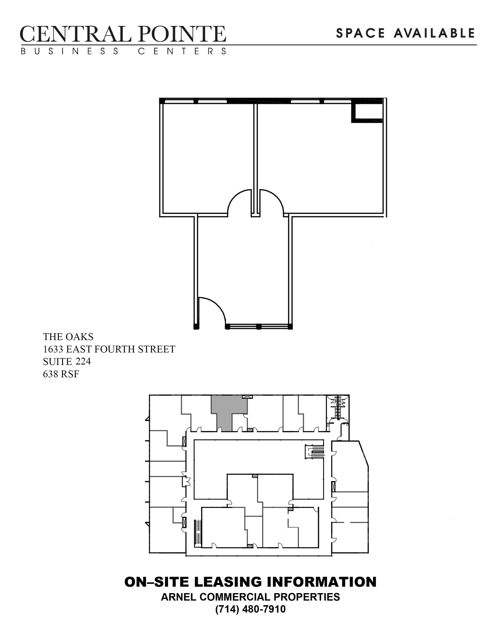 1633 E 4th St, Santa Ana, CA à louer Plan d’étage– Image 1 sur 1