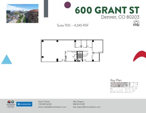 600 Grant St, Denver, CO à louer Plan de site– Image 1 sur 3