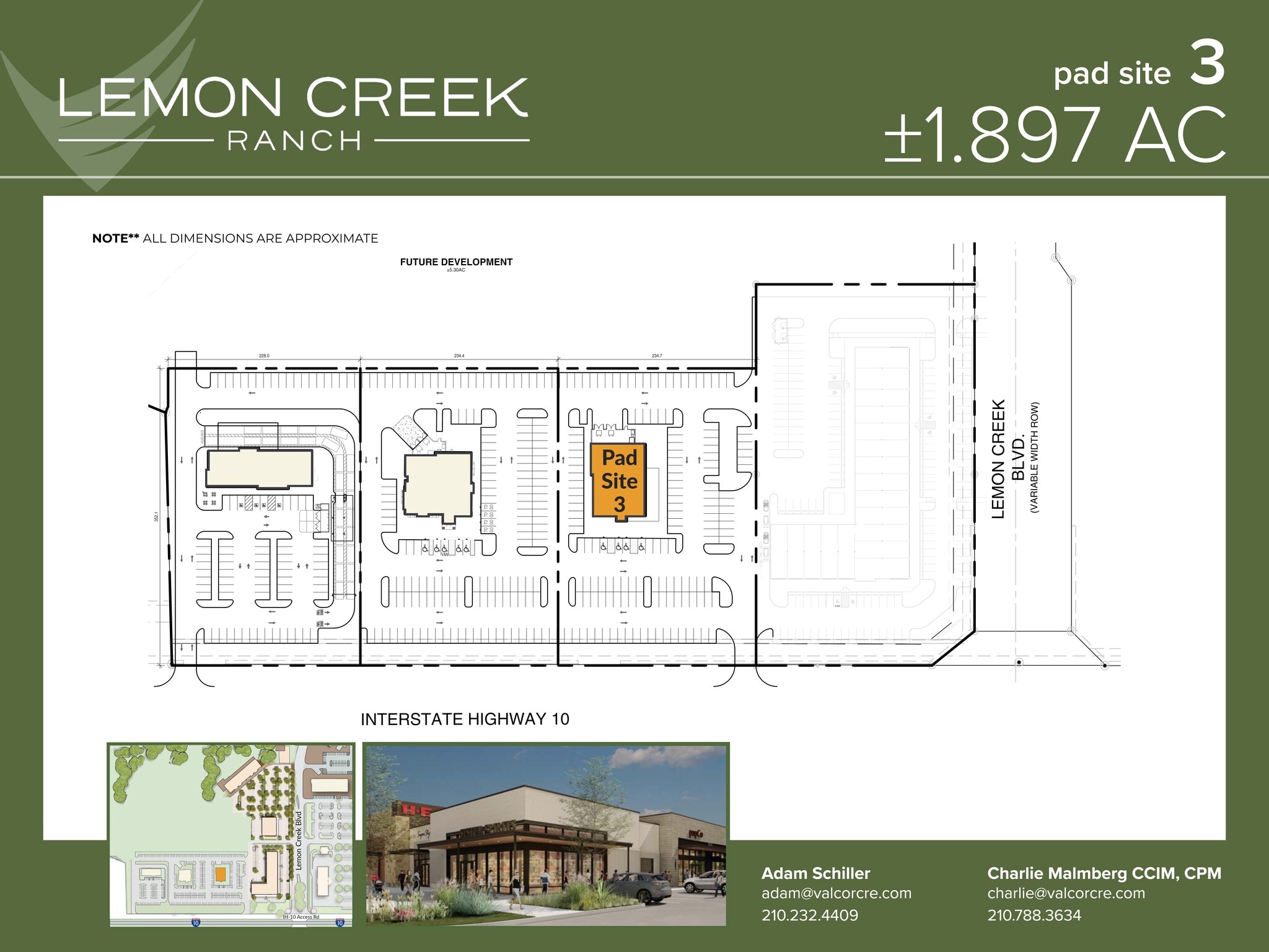 I-10 W & Balcones Creek Dr, Boerne, TX à louer Plan de site– Image 1 sur 1