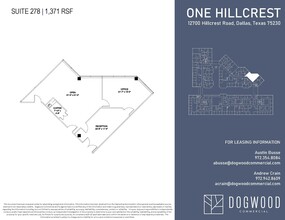 12700 Hillcrest Rd, Dallas, TX à louer Plan d’étage– Image 1 sur 1