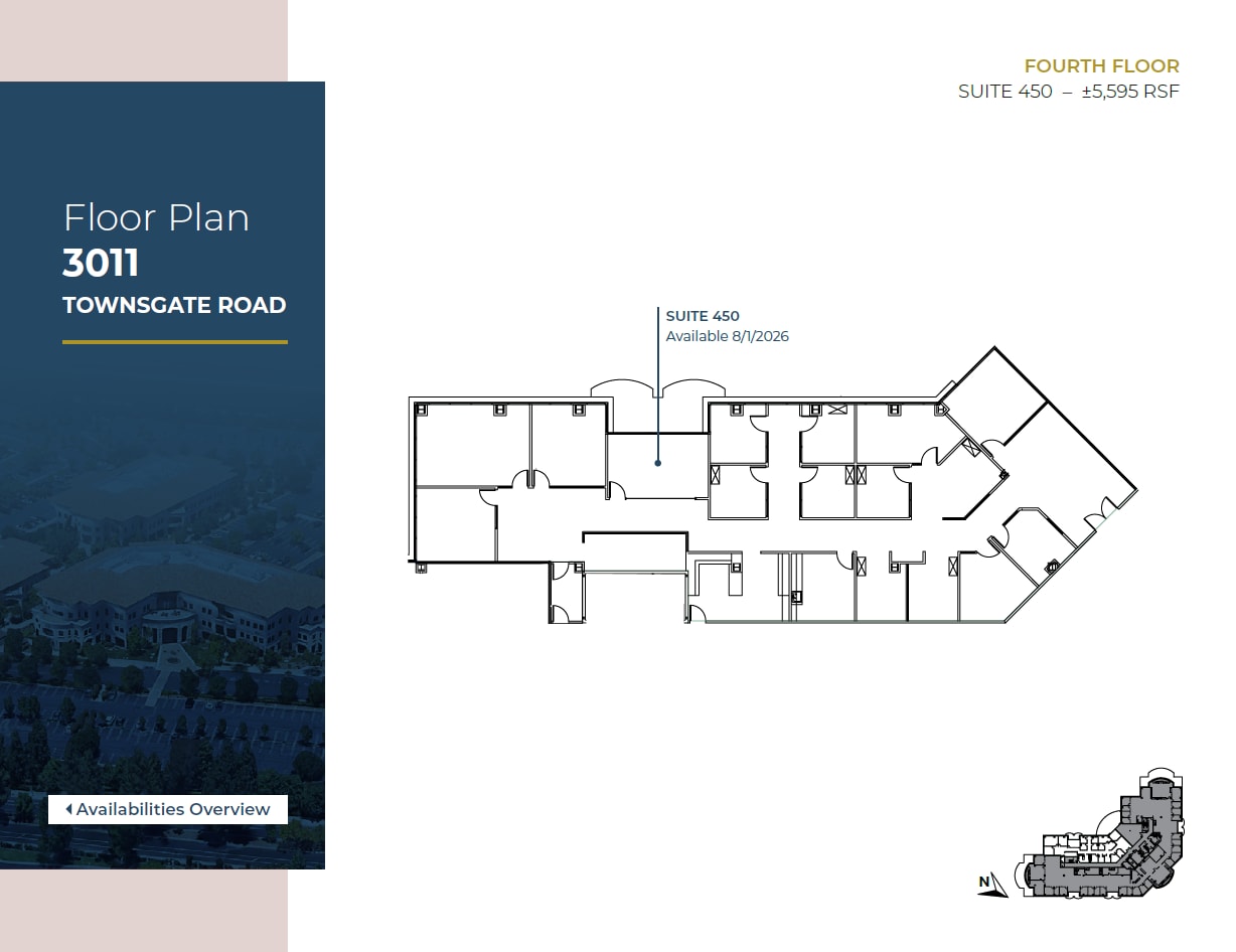 2945 Townsgate Rd, Westlake Village, CA à louer Plan d’étage– Image 1 sur 1
