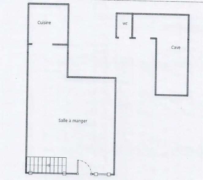 Local commercial dans Paris à louer - Plan d’étage – Image 3 sur 7