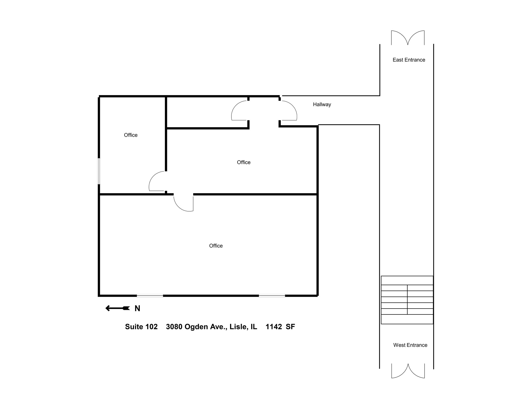 3060-3080 Ogden Ave, Lisle, IL à louer Plan de site– Image 1 sur 1